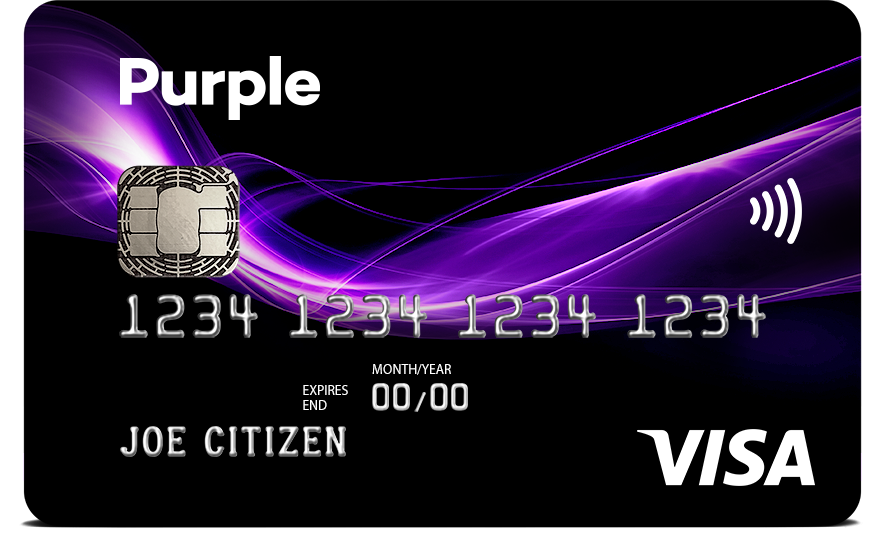 Purple Visa Card Logo