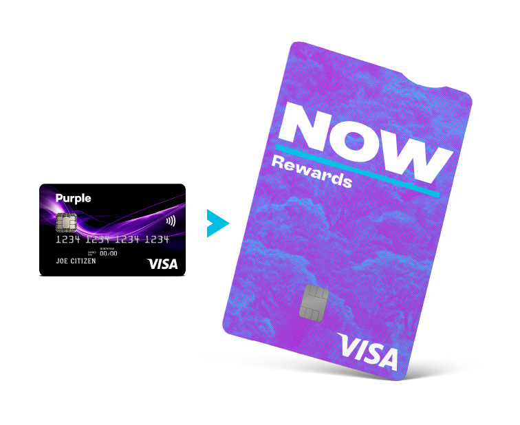Purple Visa Card is NOW Rewards Visa
